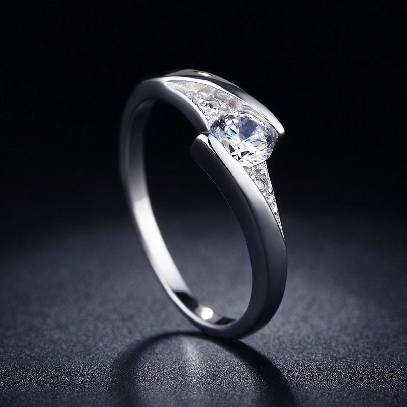 Finger Silver Ring Women Jewelry Simple Design Copper Rings Fashion Gift Durable