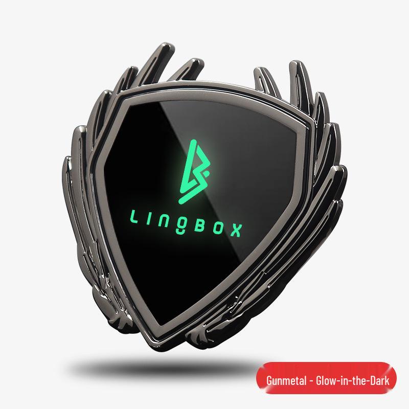 Металлическая наклейка-значок Lingbao для автомобиля, для украшения кузова, окна и багажника