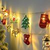Charming LED Christmas String Lights Santa, Snowman Battery Powered Perfect for Indoor Holiday Decor, Parties & Bedroom Ambiance Ornaments