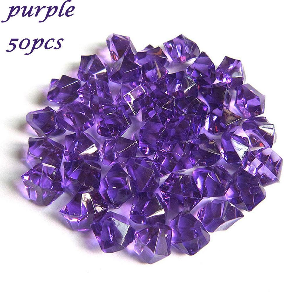 Fish Tank Decoration Crystal Ice Cubes DIY Craft Cobblestones Pebbles Artificial Stones Vase Filler