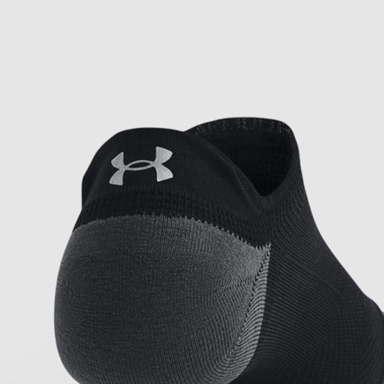 Under Armour Носки ArmourDry для лодыжки, унисекс, 1 пара, черные 1376078-001