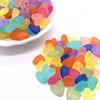 100/200pcs Acrylic Material Frosted Transparent Heart-shaped Decorative Beads Spacer Beads DIY Bracelet Necklace Earrings Keychain