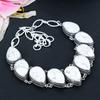 Howlite Jasper Gemstone Handmade 925 Sterling Silver Jewelry Necklace 18" KG-1636