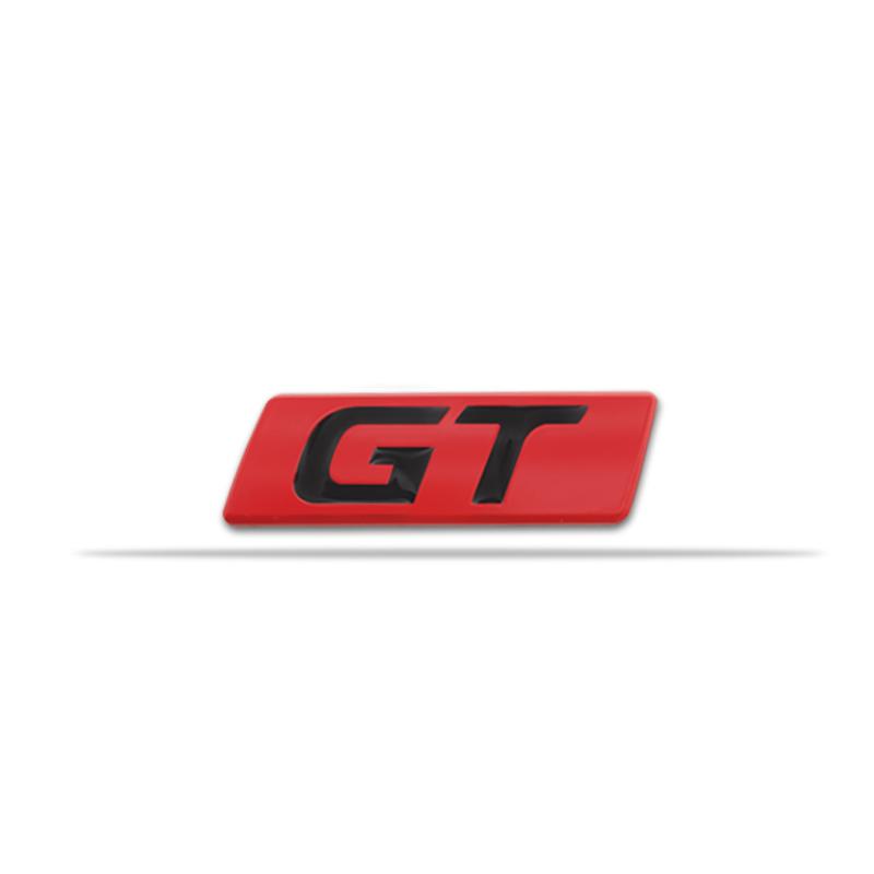 AAWI1 3D Car Sticker GT Logo Metal Emblem Badge Decals compatible compatible for 206 207 307 208 2008 RCZ GT Polo Golf 5 7 Passat B5