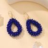 Small Earrings National Flag Colors Water Drop Earrings for   Handmade Beads Crystal Earrings Gift  Jewelry EA124