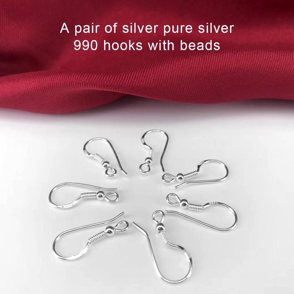 1 пара женских серебряных крючков для серег, модная бижутерия для ушей, фурнитура для изготовления, крючки, аксессуар для дома, профессиональный