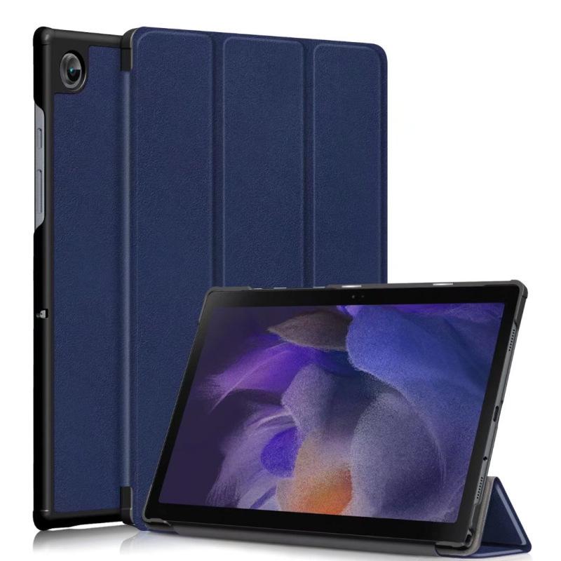 Трехскладной кожаный чехол-книжка для планшета Samsung Tab A8 10.5 SM-X200/X205