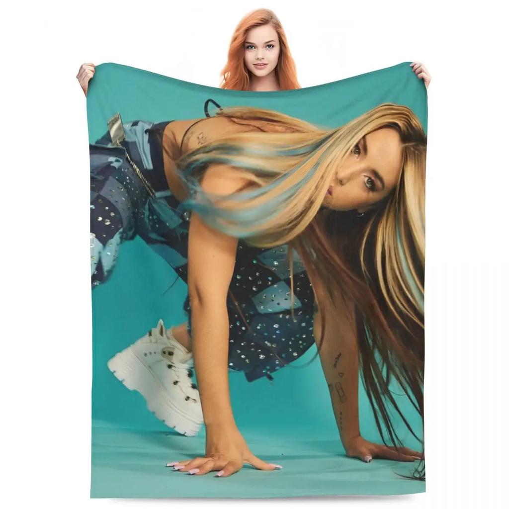 Лола Индиго испанская певица танцовщица фланелевое одеяло мягкое прочное покрывало для спальни путешествия офис модное покрывало