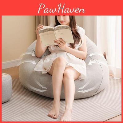 Кресло-мешок Большой мешок Удобное Ленивое кресло-диван Лен Шезлонг Диван Подарок Татами
