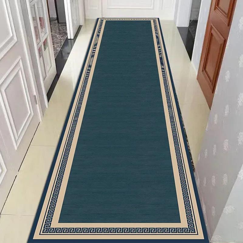 Простой длинный ковер для коридора, ковер для прихожей, прохода для дома, офиса, лестницы, ковер для спальни, кухни, напольный коврик, декоративный вход