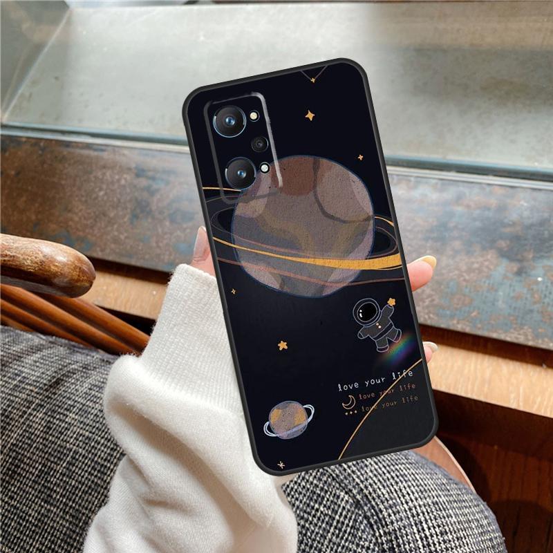 Astronaut Spaceship Case For Realme 15 Pro GT7 GT6 11 12 13 14 Pro Plus C55 C51 C53 C35 C33 C61 C65 C67 C71 C75