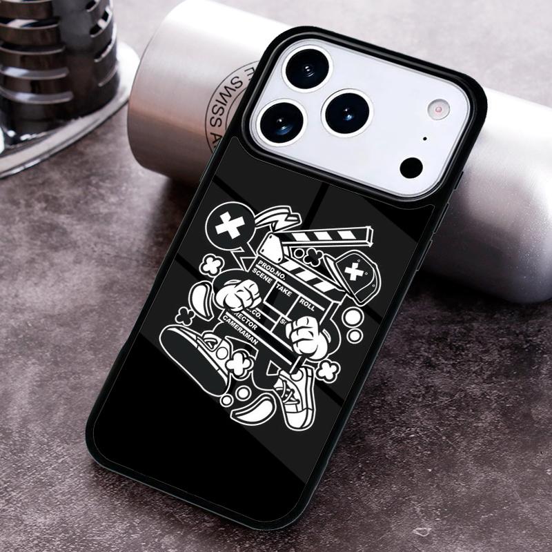 Clapper board Film Movie maker Phone Case For iPhone 17 16 15 14 13 12 11 Pro Max Plus 17Air Soft Silicone Cover