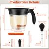 Fat Separator with Bottom Release Efficient Oil Separator Heat-resistant 33.81 Oz Gravy Separators for Cooking Kitchen Gadgets