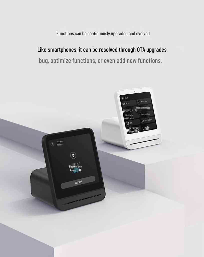 Монитор качества воздуха Qingping: PM2.5, PM10, Шум, Смог, Датчик CO2