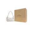 Coach Сумка через плечо Teri 25, средняя, женская, из искусственной кожи, с микрологотипом бренда, съемным плечевым ремнем, цвет Меловой-Белый CV933-IMXU5