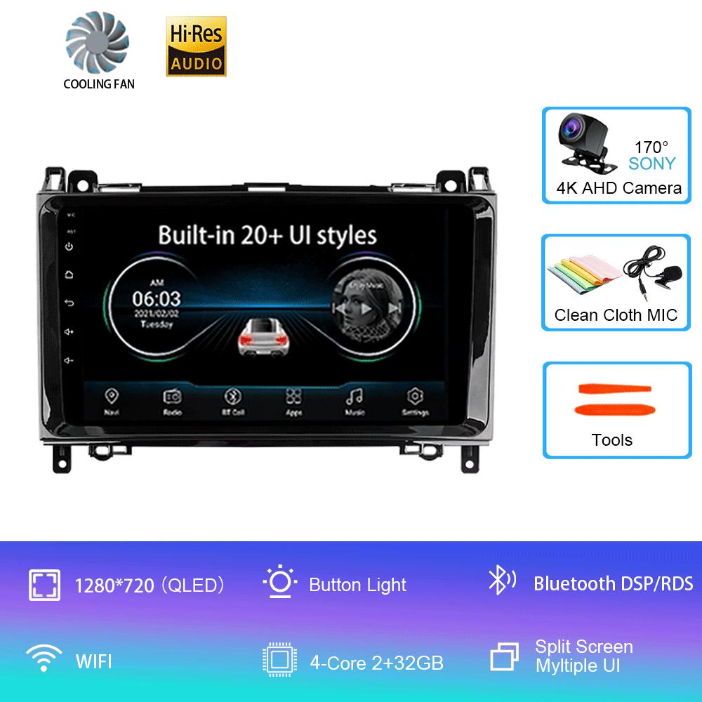 Android 14 Автомобильное радио для Mercedes-Benz B-Class T245 2005 - 2011 Мультимедийный видеоплеер Навигация стерео Нет 2din 2 din dvd