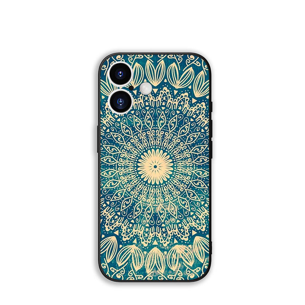 for Samsung Galaxy A55 A54 A25 A36 A17 A26 A35 A33 A34 A14 A37 S9 S20 S21 FE S10 Plus Case Floral Paisley Mandala Flower Texture