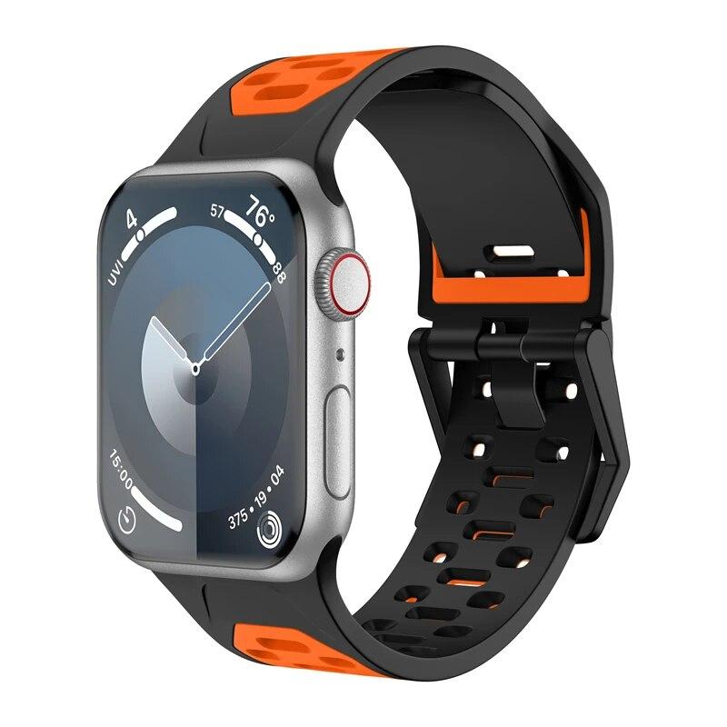 Классический ремешок для Apple Watch Band 44 мм 45 мм 49 мм 40 мм 41 мм 38 мм 42 мм Мягкий силиконовый спортивный браслет Iwatch Serise 9 8 7 SE 6 5 9 Ultra 2