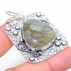 Labradorite Handmade 925 Sterling Silver Jewelry Pendant 1.97" s6F55