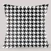 Minimalist Living Room Sofa Cushion Pillow Plaid Large Backrest Houndstooth Pillowcase