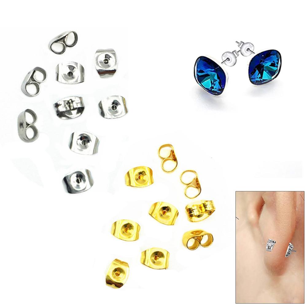 Making Replacement Secure Butterfly Hypoallergenic Replacement Secure Locking Ear Nut Earring Backs