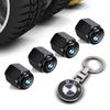 Tire Valve Stem Car Metal Keychain Style Wheel Air Valve Cover For BMW 2 5 6 7 Series F20 G20 G30 X1 X3 X4 X5 X6 F15 G05 Sticker jbvr38