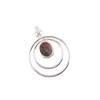 Natural Black Rhodonite Gemstone 925 Sterling Silver Jewelry Women Pendant 1.65" PP-61-31