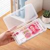 2 Pcs Coin Note Banknote Card Deposit Boxes