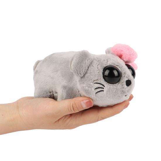 Sad Hamster Plush Toy Soft Hamster Doll for Kids Adults Stuffed Animal Keychain