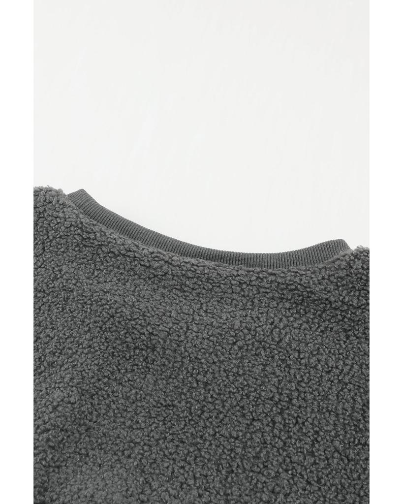 Azura Exchange Colorblock Plush Sweatshirt