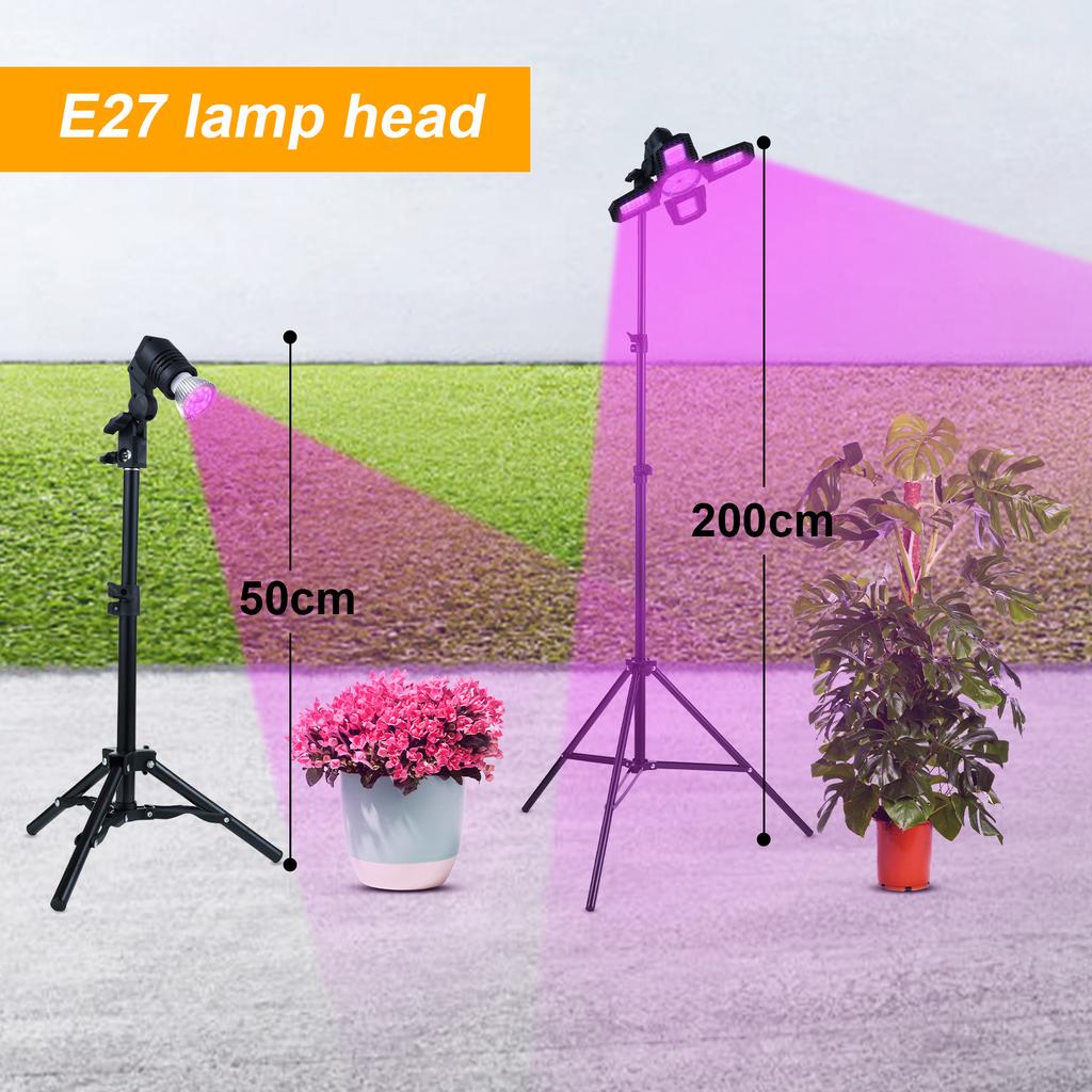 Photography Live Fill Light Tripod Bracket Photography Light Plant Growth Lamp Stand E27 Head