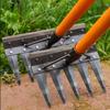 2/3/4/5/7 Teeth Carbon Steel Weed Rake Garden Hand Rake Weeding Scarifier Nail Harrow Metal Harrow Farm Garden Weeding Tool