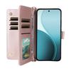 For Oppo Reno14 5G (Global) Case with Shoulder/Wrist Strap Leather Phone Cover Stand Wallet