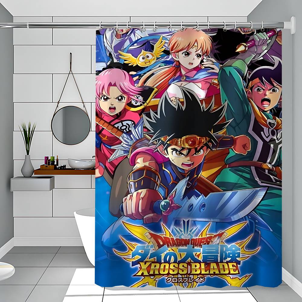 D-Dragon Quest 1 шт. 150X180 см Печатная Занавеска для душа Перегородка Ванная комната Водонепроницаемая и Устойчивая к плесени