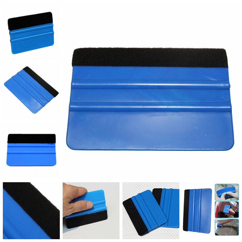 Vinyl Plastic Wrap Applicator Car Squeegee Decal Soft Felt Edge Scraper Tool