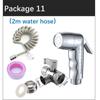 Handheld Silver Toilet Bidet Faucet Sprayer ABS Shower Head Wc Bathroom Accessories Water Spray Set Self Cleaning