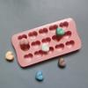 1Pc 15 Hole Three-Dimensional Heart-Shaped Silicone Mold Diy Chocolate Ice Grid Mousse Mold Soft Candy Baking Mold