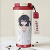 Термокружка Haibara Ai из аниме, большая емкость - стильная кружка для воды и кофе с трубочкой для студентов