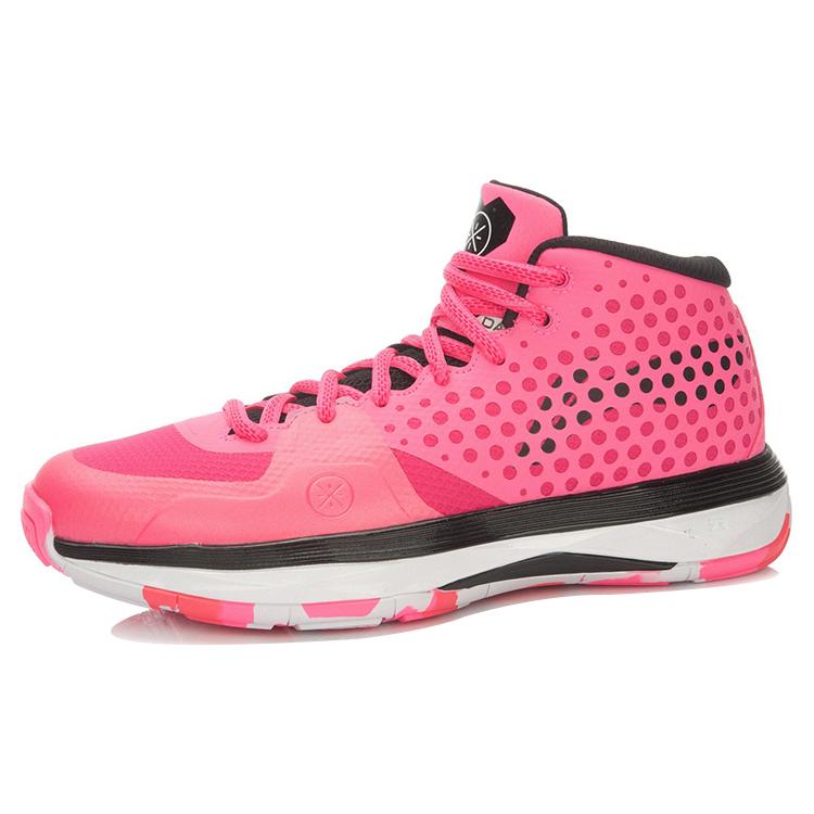 Баскетбольные кроссовки Li Ning Унисекс Средняя высота Розовый/Черный ABAL027-2