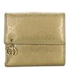 Used Bifold Wallet 212105 GG Implementation PVC Gold W Hook Wallet