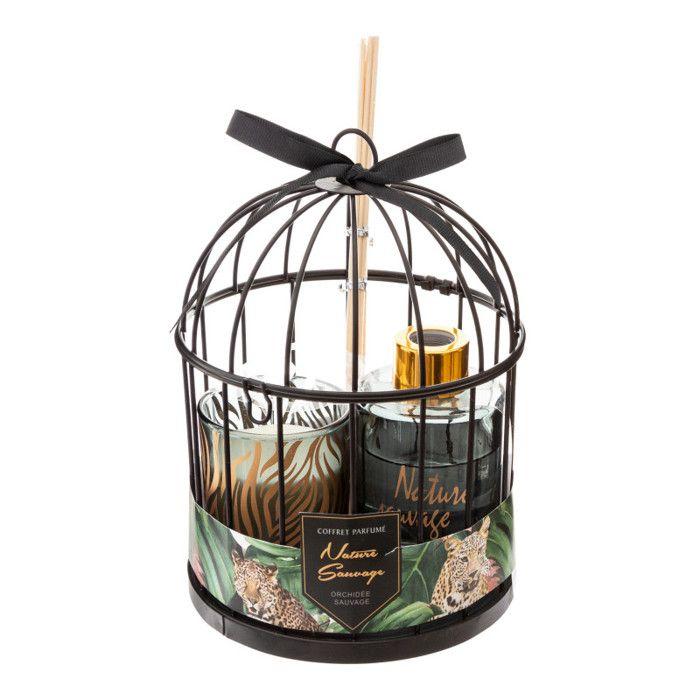 Coffret cage avec diffuseur et bougie "Instants volés" Atmosphera