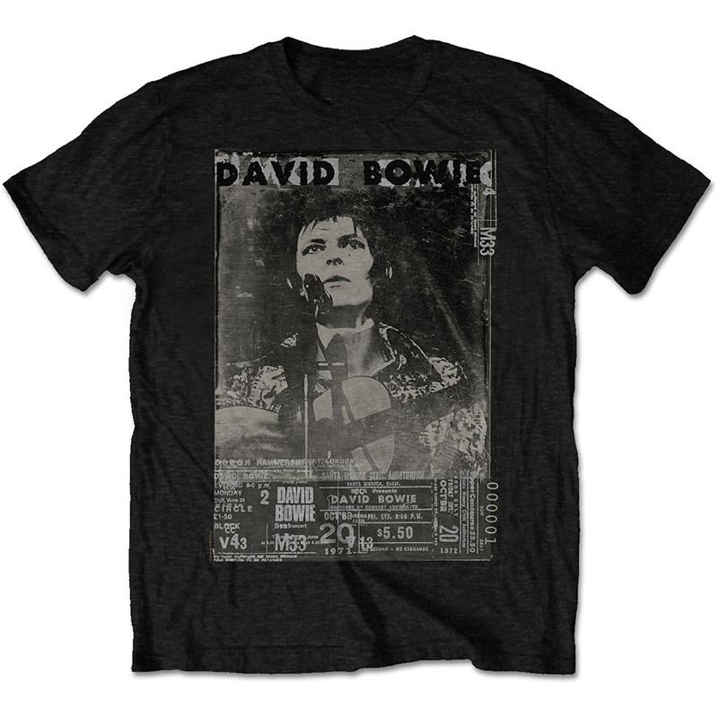 David Bowie Graphic Vintage Unisexs TShirt Unisexs Womens Cotton Y2k Fashion Popular Tee High Quality 2026 Summer T Shirt