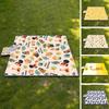 Picnic Mat Sandproof Large Space Foldable Printed Multifunctional Moistureproof Oversized Outdoor Waterproof Durable Picnic Blanket Camping Equipment