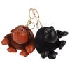 Cute Chimpanzee Pendant Keychain Plush Doll Toys Little Monkey Stuffed Filling Doll Keyring Backpack Charms Car Bag Decor Gifts