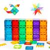 Gemmicc 100PCS Magnetic Tiles Building Blocks for Kids STEM Approved Educational Toys Magnetic Puzzle Building Blocks for Boys Girls Comes with 2 Cars