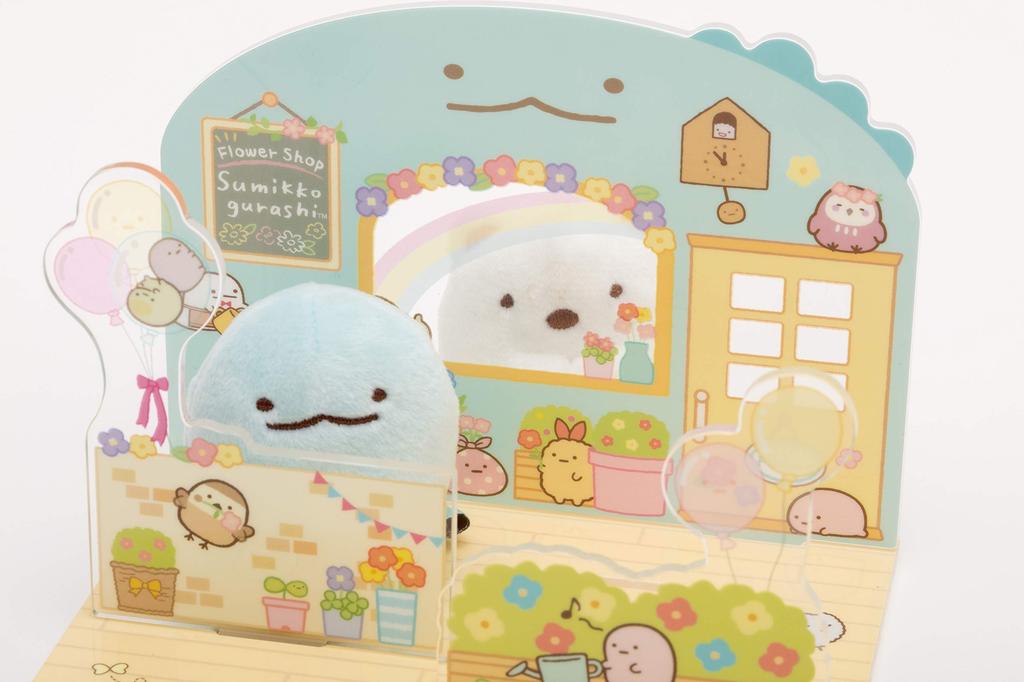 San-X Sumikkogurashi Sumikkogurashi Collection Серия Работа Игра Сцена Акриловая подставка Флорист FR72601