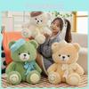 Plush Teddy Bear Toy With Beret And Bow For Kids Birthday Gift