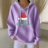 Women's Fashion Casual Christmas Angel Print Pullover Long-Sleeve Sweatshirt