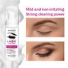 Eyelash Extension Cleanser Lash Shampoo Foam with Cleaning Brush Safe to Use Removes Makeup Residue for Natural Lashes