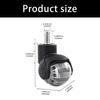11x22mm Standard Size PU Ball Casters for Office Chairs Featuring Noise Movement Smooth 360 Rotations and Scratch Resistant Design